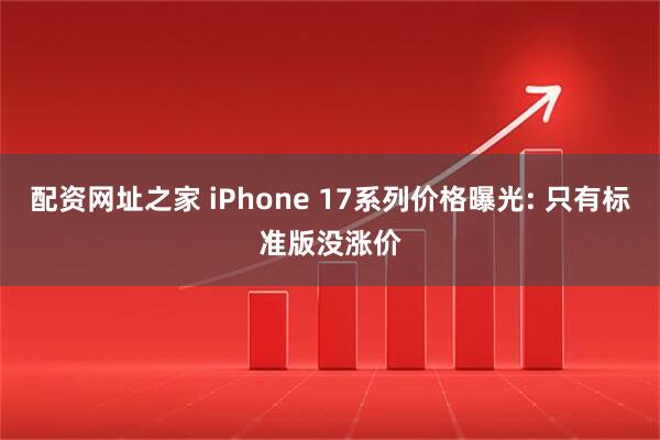 配资网址之家 iPhone 17系列价格曝光: 只有标准版没涨价