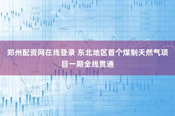 郑州配资网在线登录 东北地区首个煤制天然气项目一期全线贯通