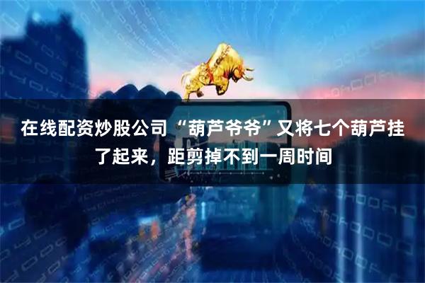 在线配资炒股公司 “葫芦爷爷”又将七个葫芦挂了起来，距剪掉不到一周时间
